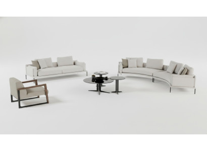 Sofagarnitur in stilvollem Design Moderne gemütliche Geometrie