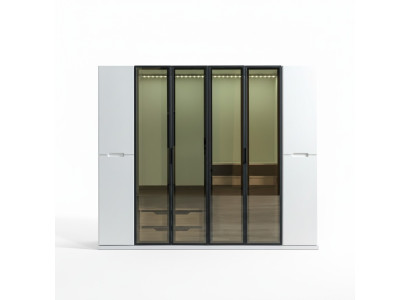 Kleiderschrank Schlafzimmer 255 cm modern großer Schrank