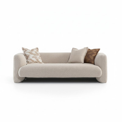 Beige Stoffsofa 3-Sitzer modern elegant
