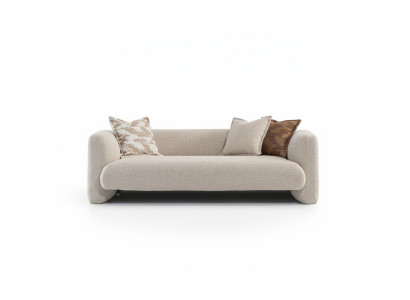 Beige Stoffsofa 3-Sitzer modern elegant