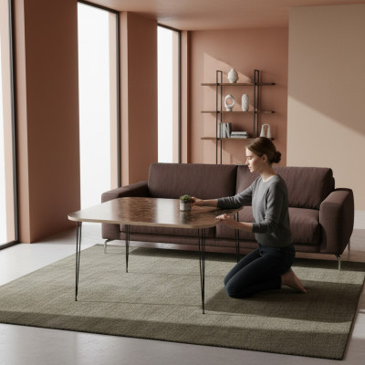 Couchtisch aus Holz in Braun im eleganten Design