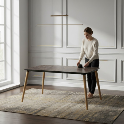 Couchtisch aus Holz in Braun modern elegant