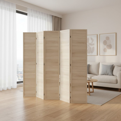 Eleganter beige Raumteiler aus MDF für stilvolle Raumgestaltung