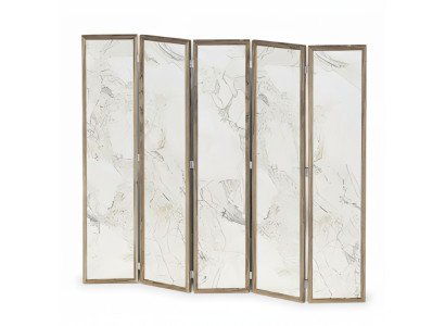 Eleganter beige Raumteiler aus MDF modern und vielseitig