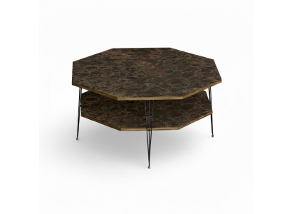Moderner brauner Couchtisch aus Holz