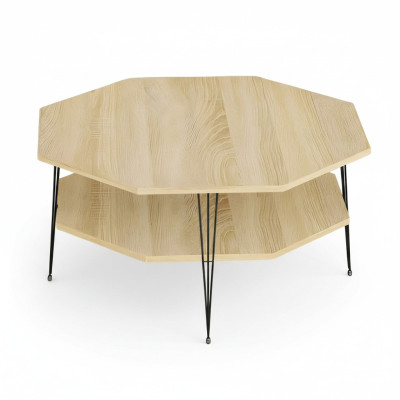 Eleganter brauner Couchtisch aus Holz für modernes Wohnzimmer