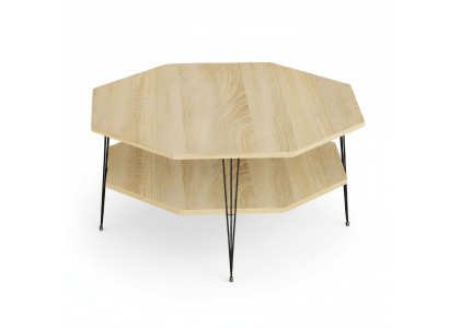 Eleganter brauner Couchtisch aus Holz für modernes Wohnzimmer
