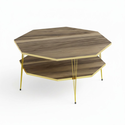 Moderner Couchtisch aus Holz in Braun