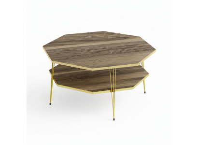 Moderner Couchtisch aus Holz in Braun