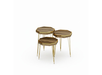 Eleganter brauner Holztisch im modernen Design