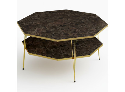 Moderner Couchtisch aus Holz in Braun