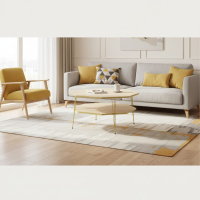 Moderner Couchtisch aus Holz in Braun