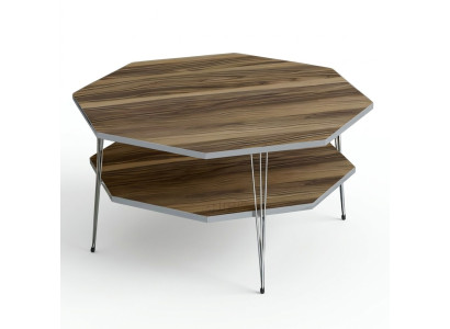 Eleganter brauner Couchtisch aus Holz mit modernem Design