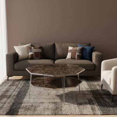 Moderner Couchtisch aus Holz in Braun