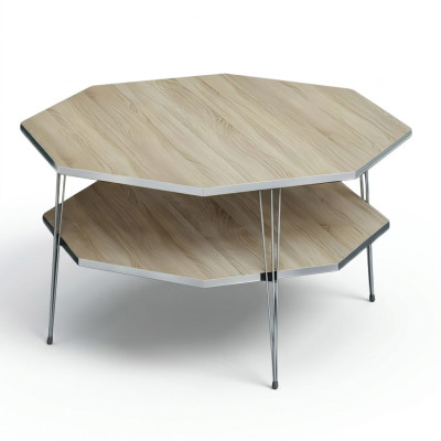 Eleganter brauner Couchtisch aus Holz mit stilvollem Design