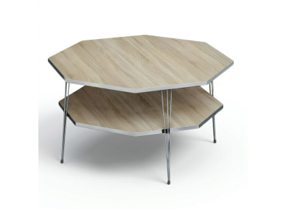 Eleganter brauner Couchtisch aus Holz mit stilvollem Design