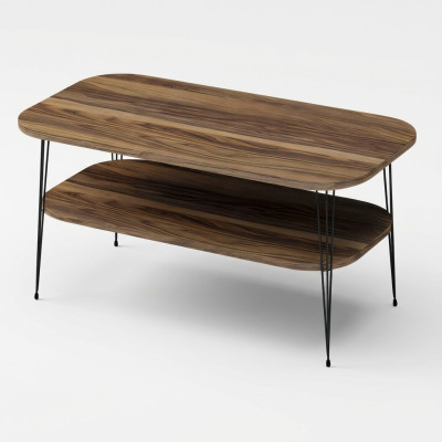 Eleganter brauner Couchtisch aus Holz für modernes Wohnzimmer