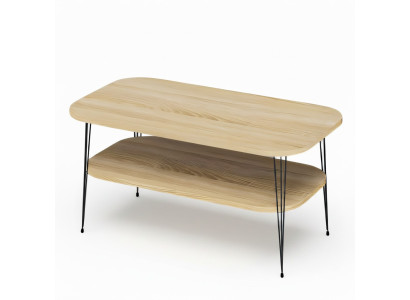 Eleganter brauner Couchtisch aus Holz mit zeitlosem Design