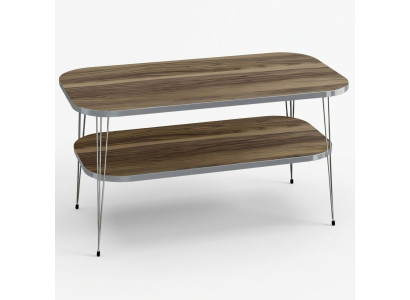 Eleganter Couchtisch aus Holz in warmem Braun für modernes Wohnzimmer