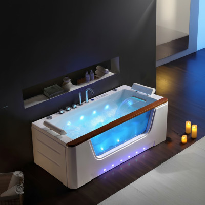 Whirlpool Badewanne Relaxpool Hydromassagewanne Sprudelbad 183x90 cm