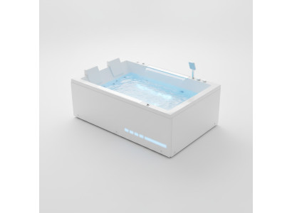 Hydromassagewanne Badewanne Whirlpool Blubberbad Spa-Bad Whirlwanne 180x120 cm