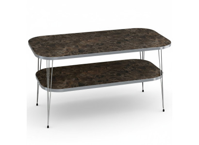 Eleganter brauner Couchtisch aus Holz für modernes Wohnzimmer