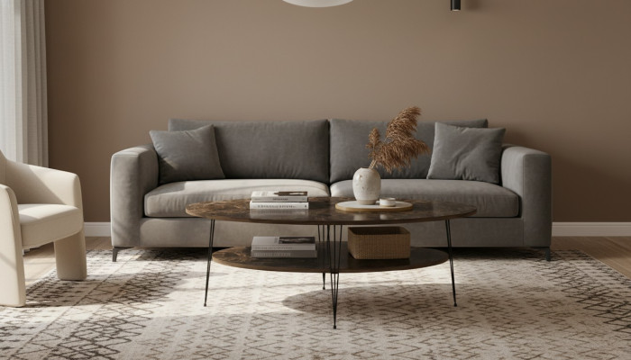 Eleganter Couchtisch aus Holz in Braun für modernes Wohnzimmer