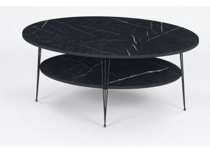 Moderner schwarzer Couchtisch aus Holz mit elegantem Design