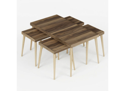 Eleganter Holztisch in Braun mit modernem Design