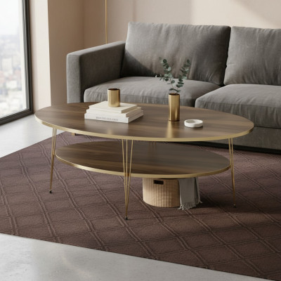 Moderner Couchtisch aus Holz in Braun