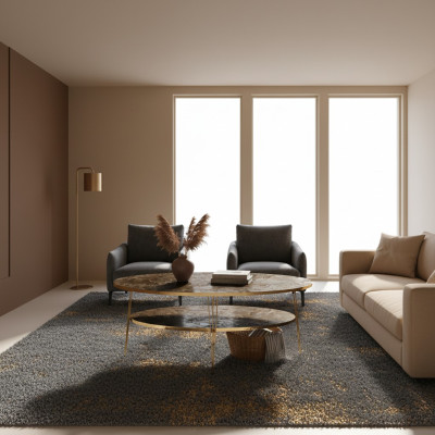 Eleganter brauner Couchtisch aus Holz für modernes Wohnzimmer