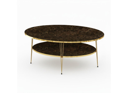 Eleganter brauner Couchtisch aus Holz für modernes Wohnzimmer