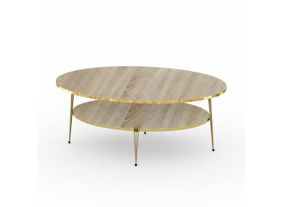 Eleganter Couchtisch aus Holz in Braun für modernes Wohnzimmer