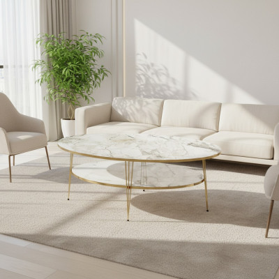 Vielseitiger Mehrfarbiger Couchtisch aus Holz mit modernem Design