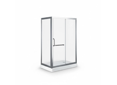 Design-Dusche Komfortdusche Duschkabine Schiebetür Duschabtrennung 130x100 cm