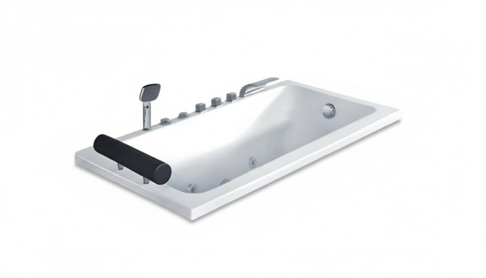 Whirlpool Badewanne Relaxpool Massagebadewanne Sprudelbad 170x80 cm