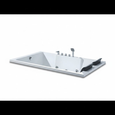 Whirlpool Massagebadewanne Spa-Bad Sprudelbad Einbaubadewanne 180x120 cm