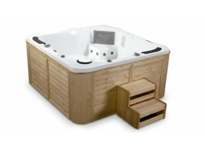 Spa Whirlpool Whirlwanne Massagebecken Sprudelbad Hydromassagewanne 200x200 cm