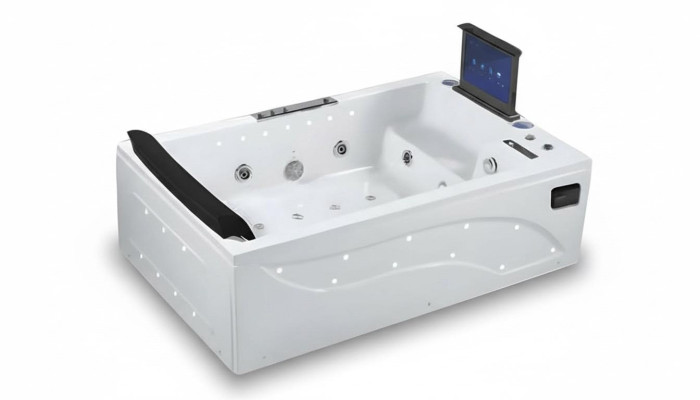 Whirlpool Blubberbad Hydromassagewanne Acrylwanne Whirlwanne 180x121 cm