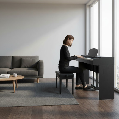 Elegantes Digitalpiano mit kraftvollem Klang und modernen Funktionen