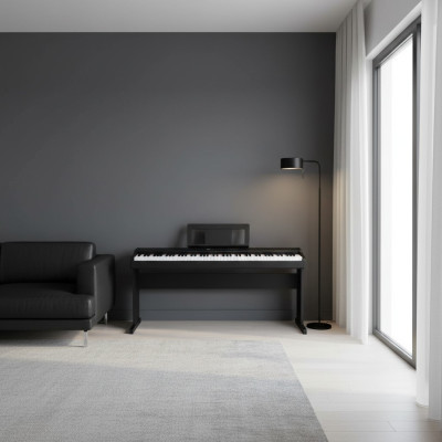 Innovatives Digitalpiano mit LED-Display und Touchscreen-Bedienung