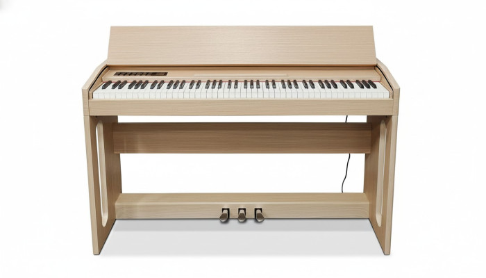 Digitales Klavier Piano Heimklavier Digital Keyboard 130cm Hellbraun