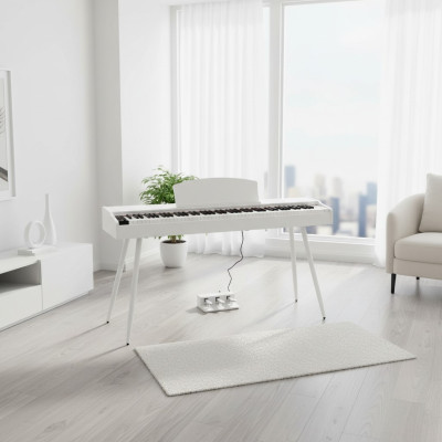 Digitalpiano Weißes Piano Stage Klavier Hochglanz Heimklavier