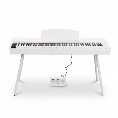 Digitalpiano Weißes Piano Stage Klavier Hochglanz Heimklavier