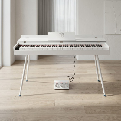 Piano Digitalpiano Stage Klavier Hochglanz Weißes Heimklavier