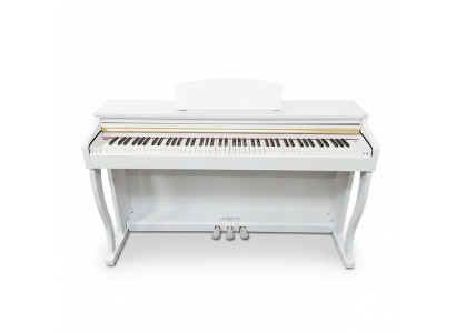 Weißes Piano Digitalpiano Stage Klavier Hochglanz Heimklavier