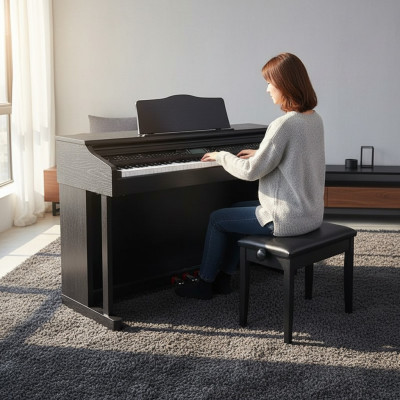 Digitalpiano Stage Piano Klavier Schwarz Hochglanz Heimklavier