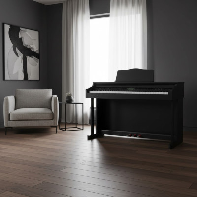 Digitalpiano Stage Piano Klavier Schwarz Hochglanz Heimklavier