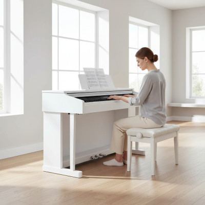 Digitalpiano Stage Piano Klavier Weiß Hochglanz Heimklavier