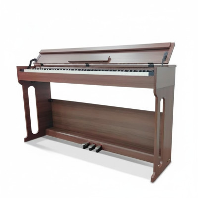 Digitales Klavier Piano Heimklavier Digital Keyboard 137cm Braun